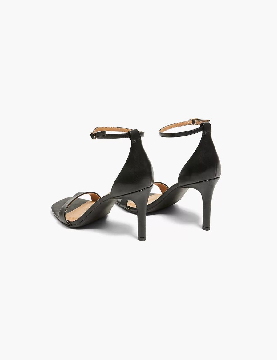 Dámské Sandály na Podpatku Lane Bryant Dream Cloud Single-Strap Stiletto Heel Černé | BZF1223AI