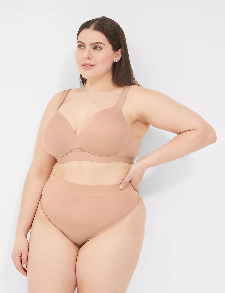 Dámské Slipy Lane Bryant Comfort Bliss French Cut Béžový | ZQL5872LB