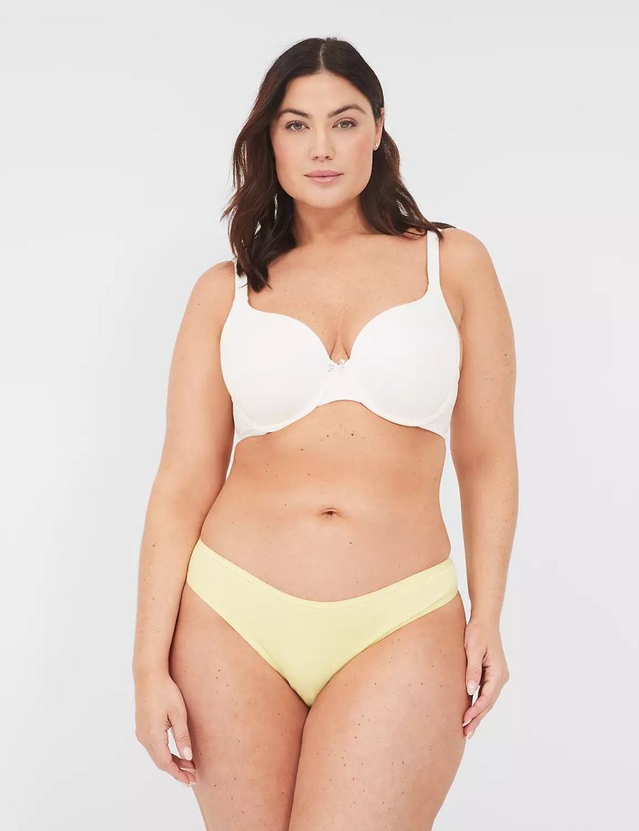 Dámské Slipy Lane Bryant Crush Cotton Dipped Tanga Žluté | ODM4226GH