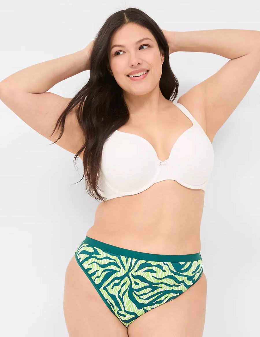 Dámské Slipy Lane Bryant Crush Cotton French Tmavě Tyrkysové | BFS3468HV