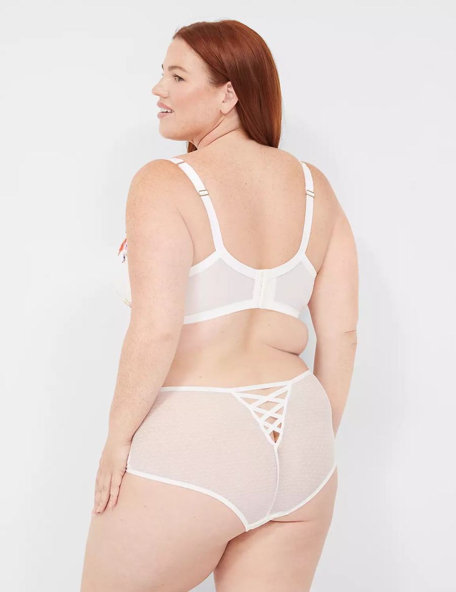 Dámské Slipy Lane Bryant Digital Print Lace Bílé | GTC6969YI