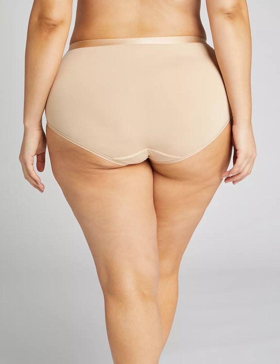 Dámské Slipy Lane Bryant Extra Soft Full Béžový | RKG9054AK