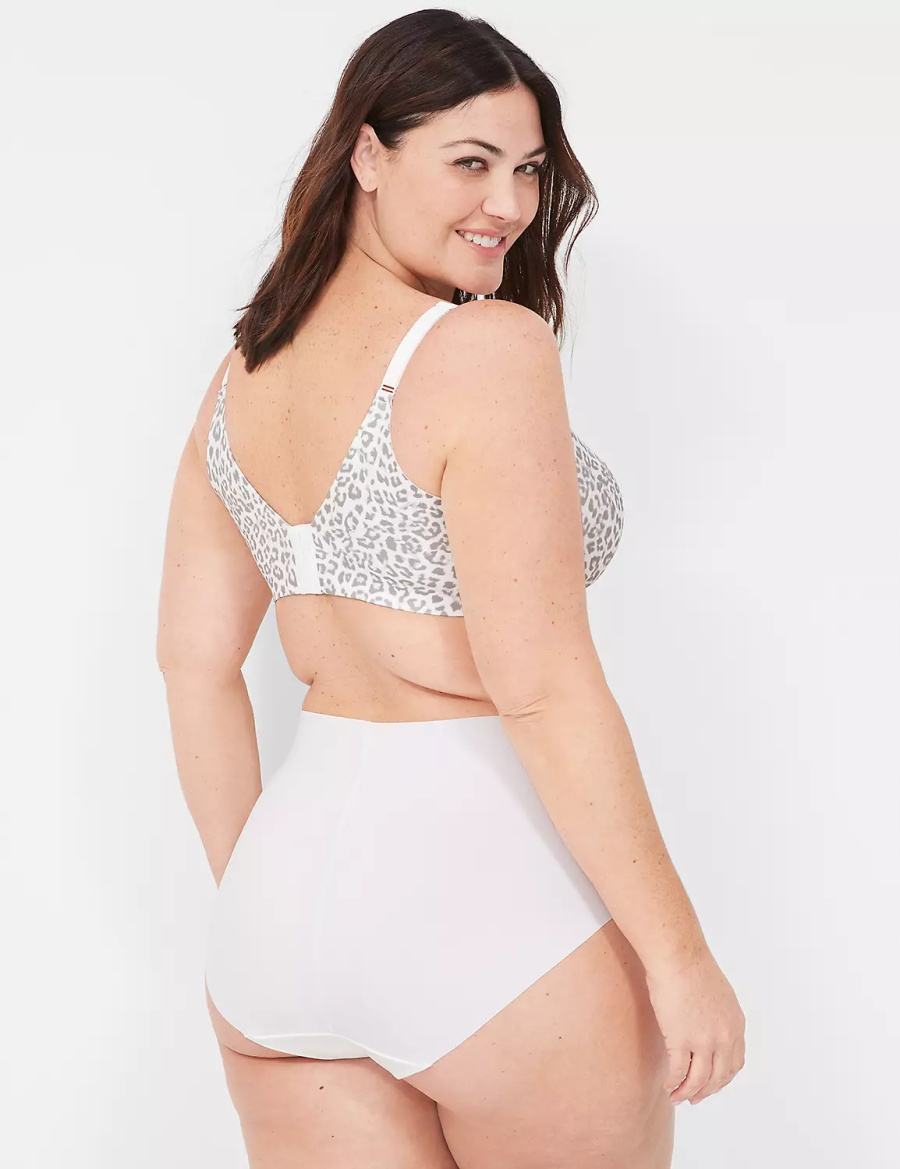 Dámské Slipy Lane Bryant Invisible Edge Full Bílé | IFH258PH