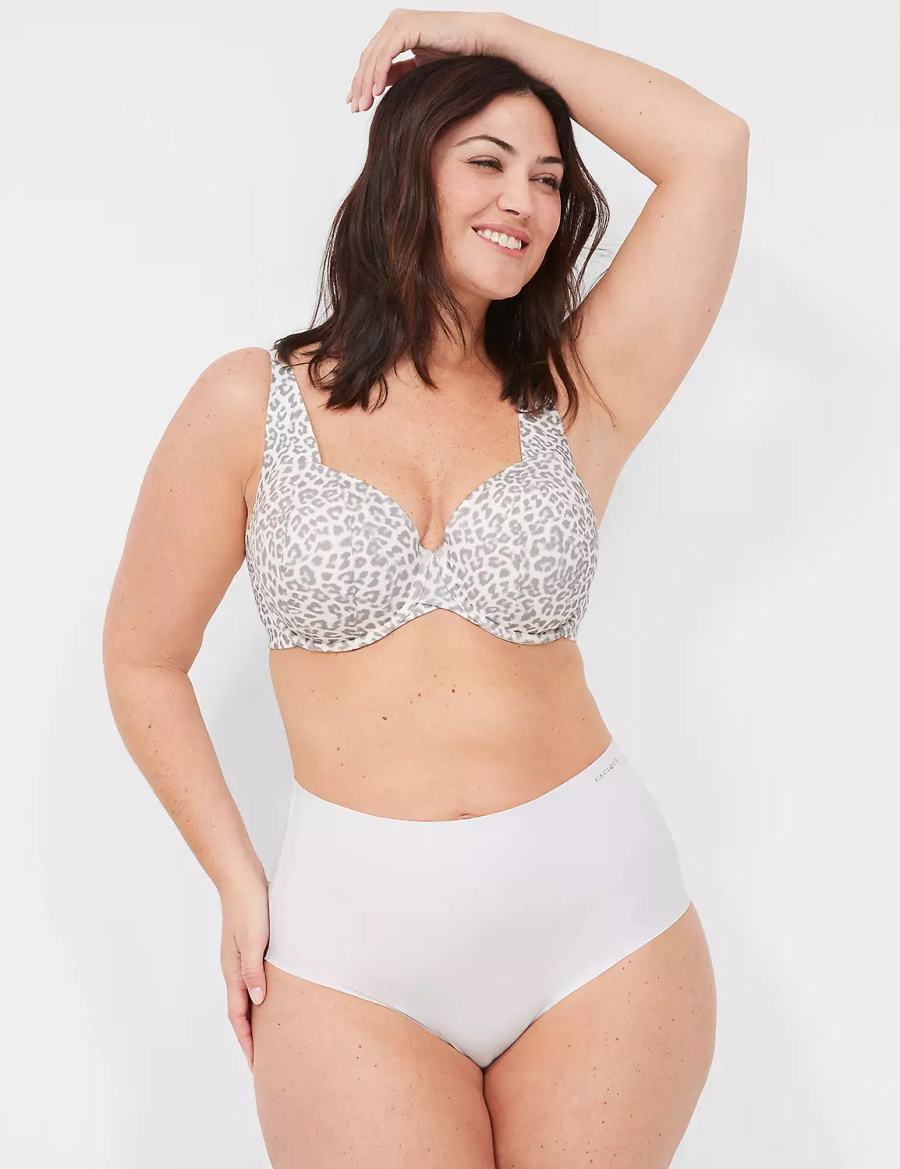 Dámské Slipy Lane Bryant Invisible Edge Full Bílé | IFH258PH