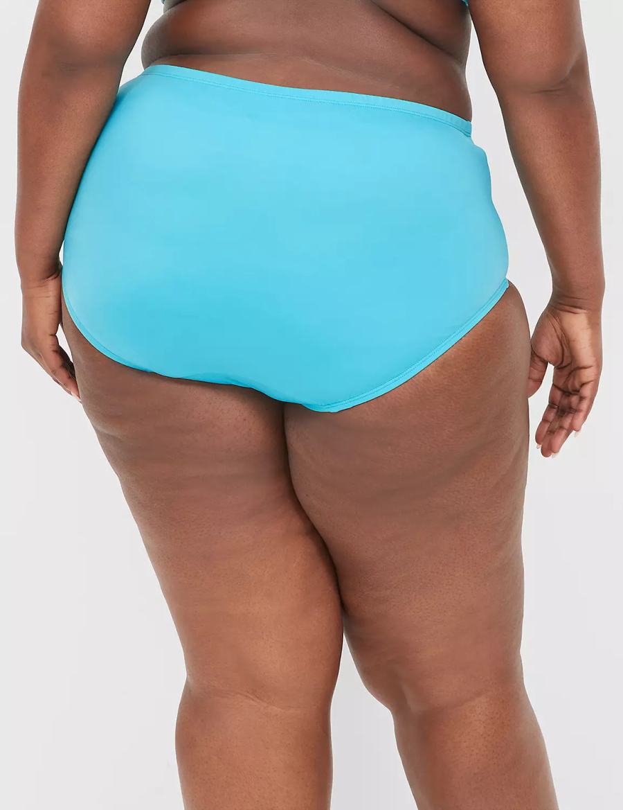 Dámské Slipy Lane Bryant Mid-Rise Swim Blankyt | AZN9367LX