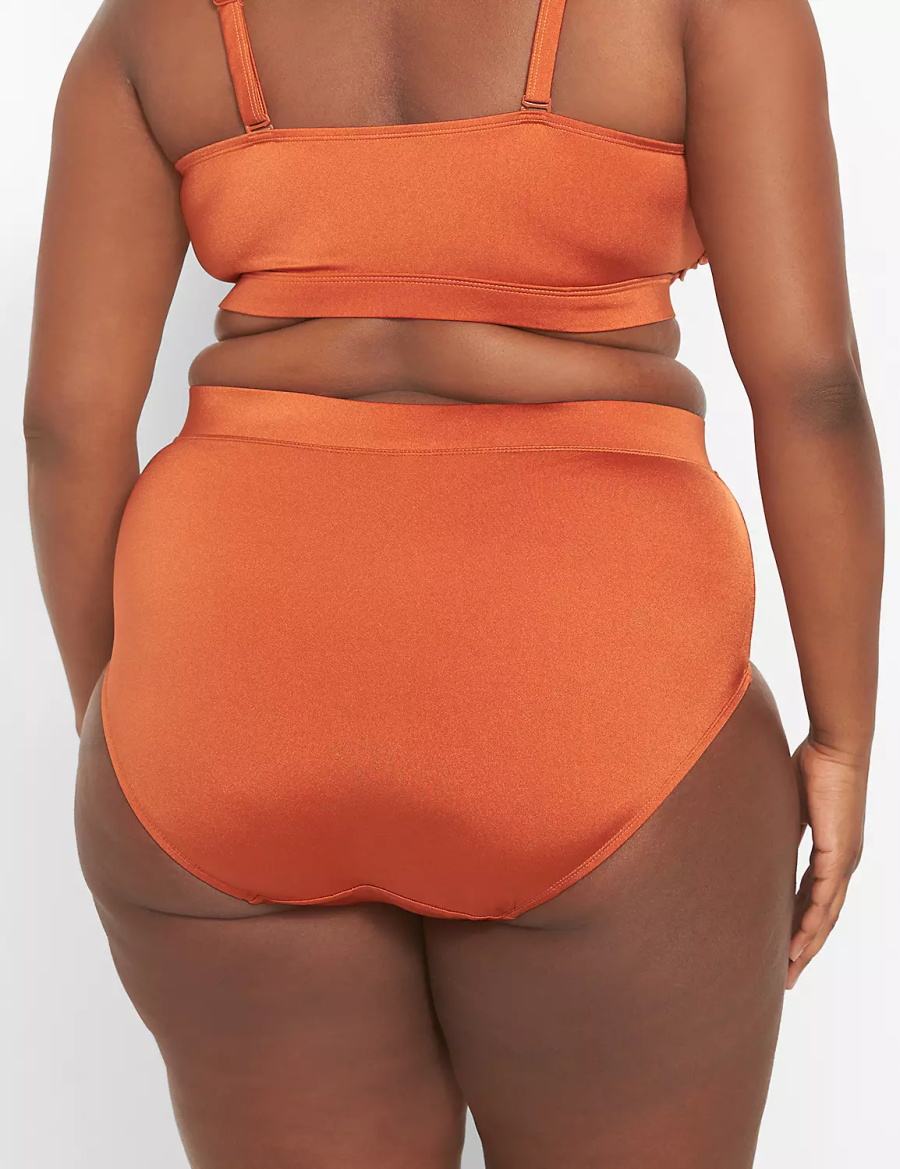 Dámské Slipy Lane Bryant Shimmer Swim Oranžové | FQY3762FQ