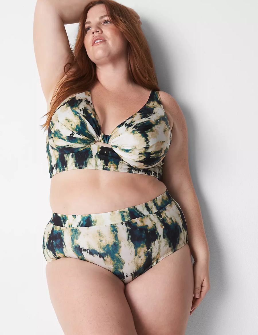 Dámské Slipy Lane Bryant Swim Zelene Viacfarebný | WYY2211TY