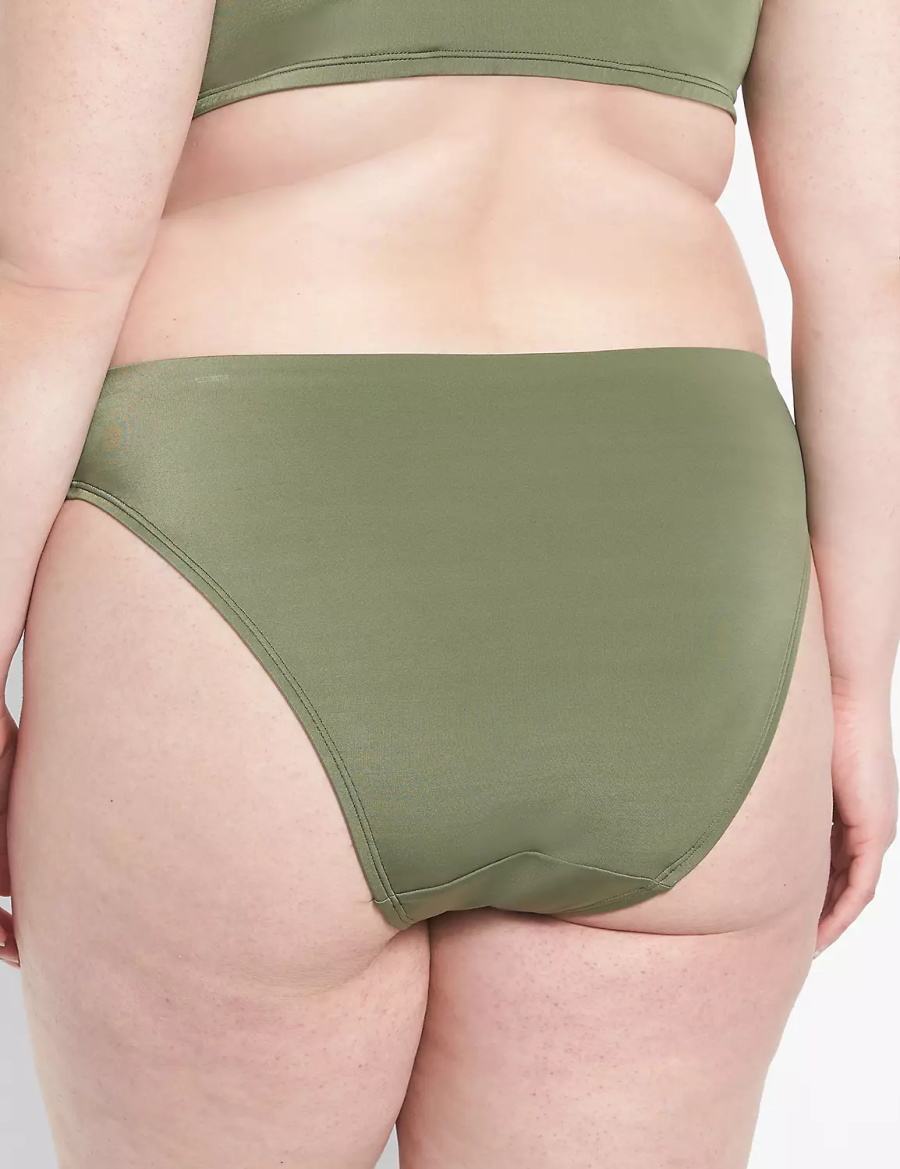 Dámské Slipy Lane Bryant Tanga Swim Tmavě Zelene | DNG707WW