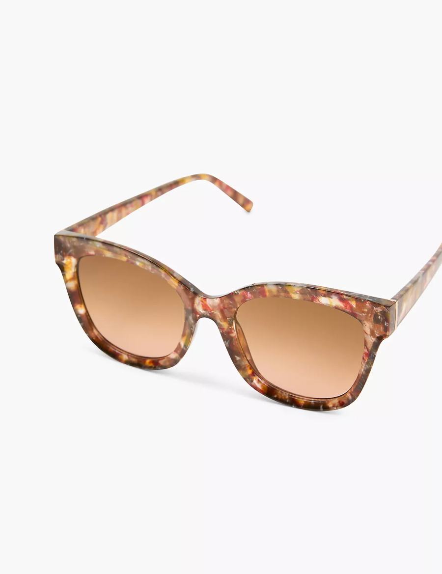 Dámské Sluneční Brýle Lane Bryant Neutral Tortoiseshell Print Cateye Hnědé | ZKW2245ZZ