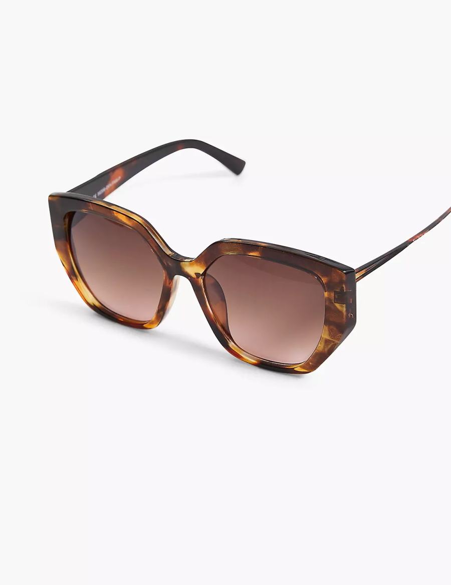 Dámské Sluneční Brýle Lane Bryant Tortoiseshell Print Cateye Žluté | GAR638EU