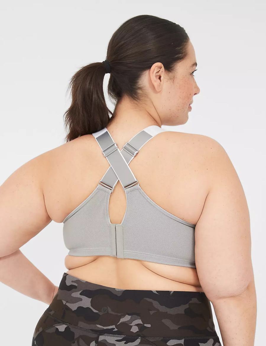 Dámské Sportovní Podprsenka Lane Bryant LIVI Max Support Wicking Underwire Bílé | KOI4259SL