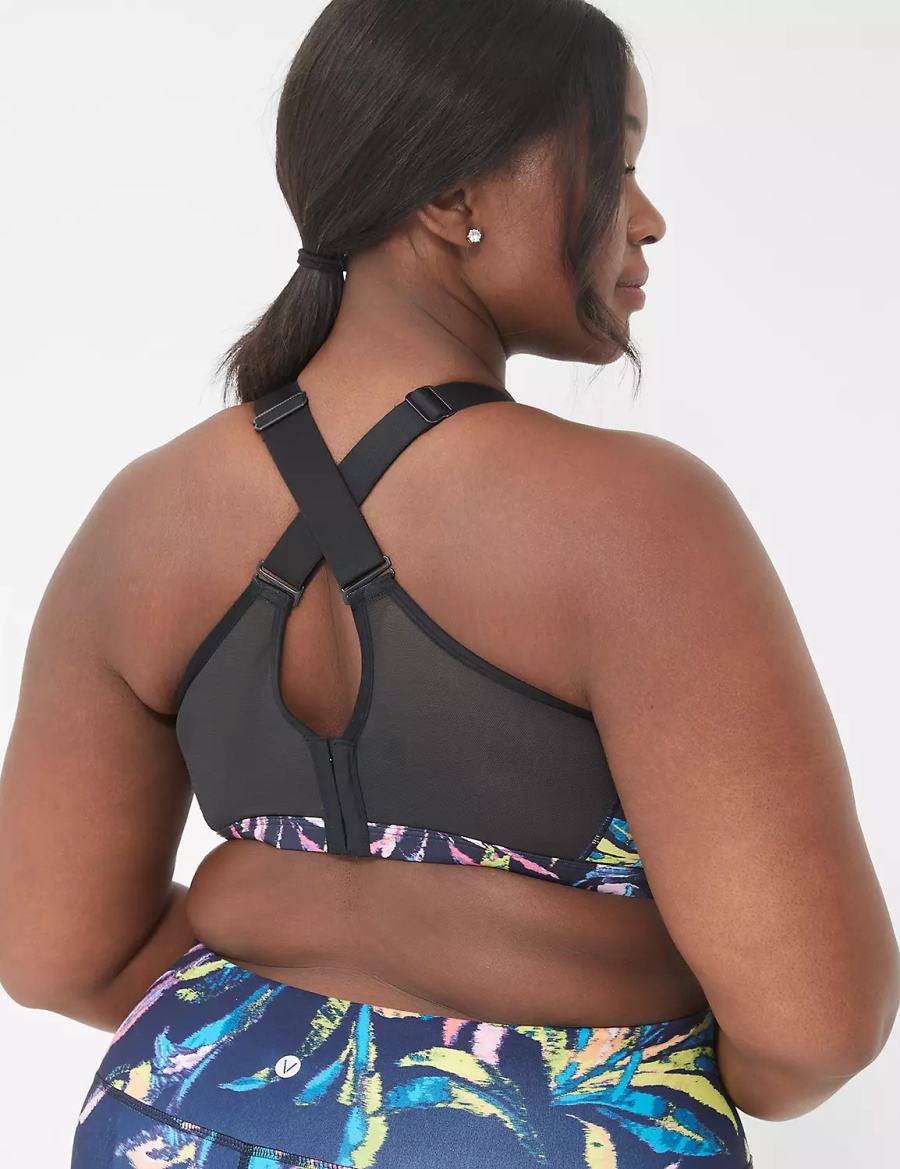 Dámské Sportovní Podprsenka Lane Bryant LIVI High-Impact Wicking Underwire Tmavě Blankyt Viacfarebný | JIH8425JS