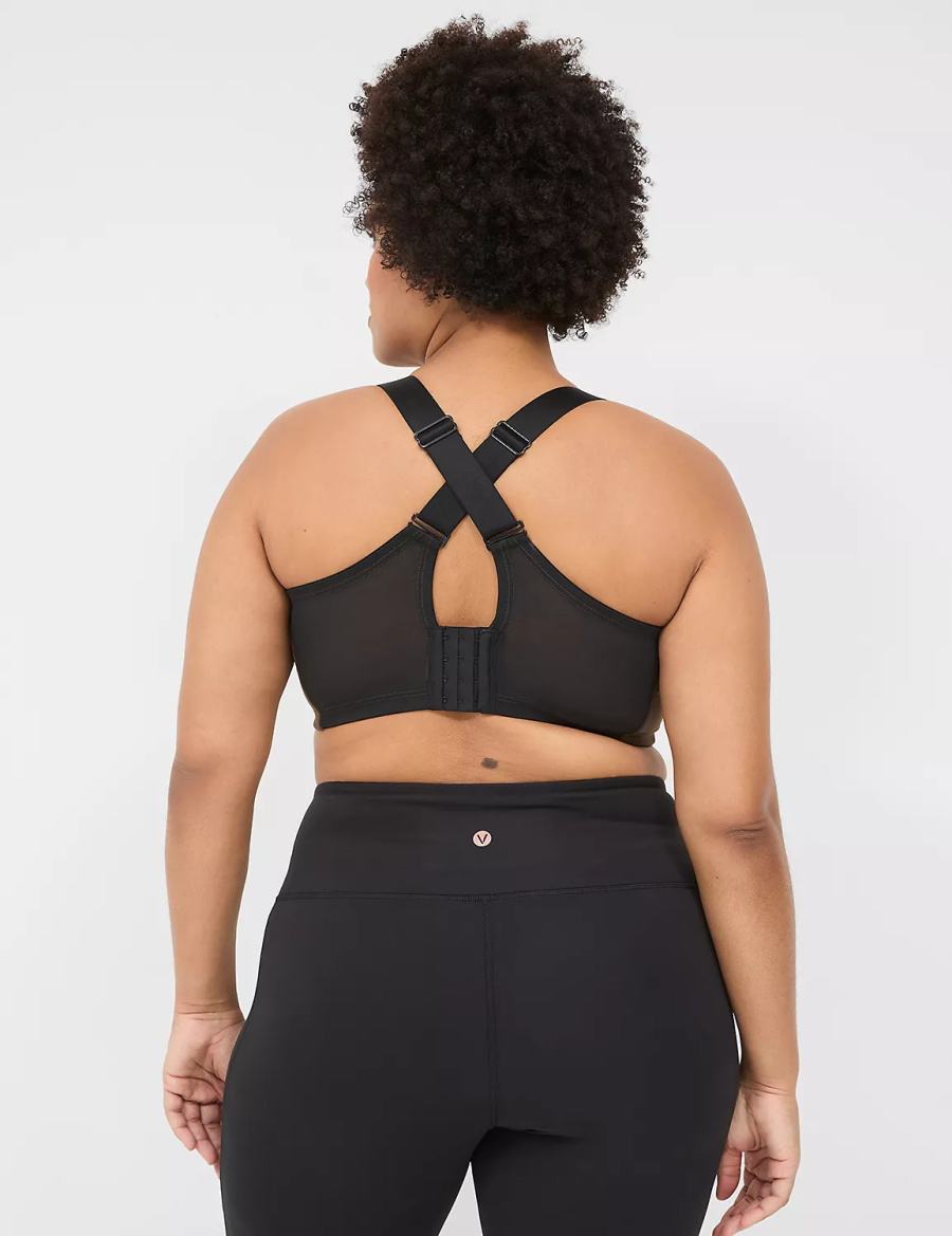 Dámské Sportovní Podprsenka Lane Bryant LIVI Wireless Medium-Impact Wicking Tmavě Hnědé | VXB3833PM