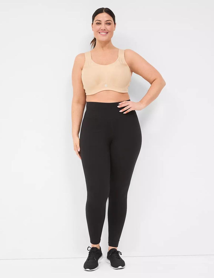 Dámské Sportovní Podprsenka Lane Bryant LIVI Max Support Wicking Underwire Béžový | YQY3351UY