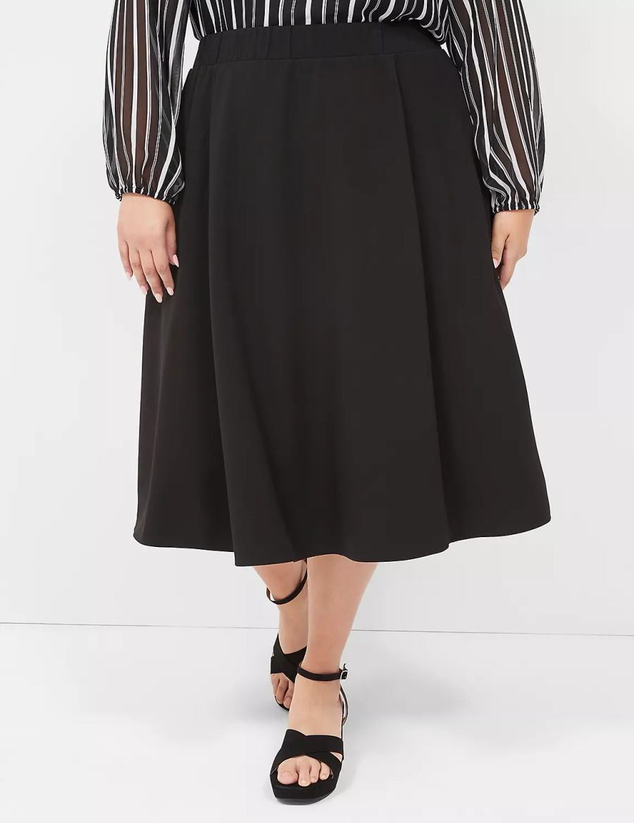 Dámské Sukně Lane Bryant Lena Černé | QKW5673WX