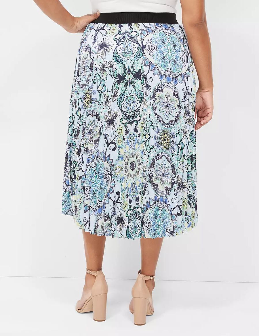 Dámské Sukně Lane Bryant Pleated Blankyt | CHL4992OF