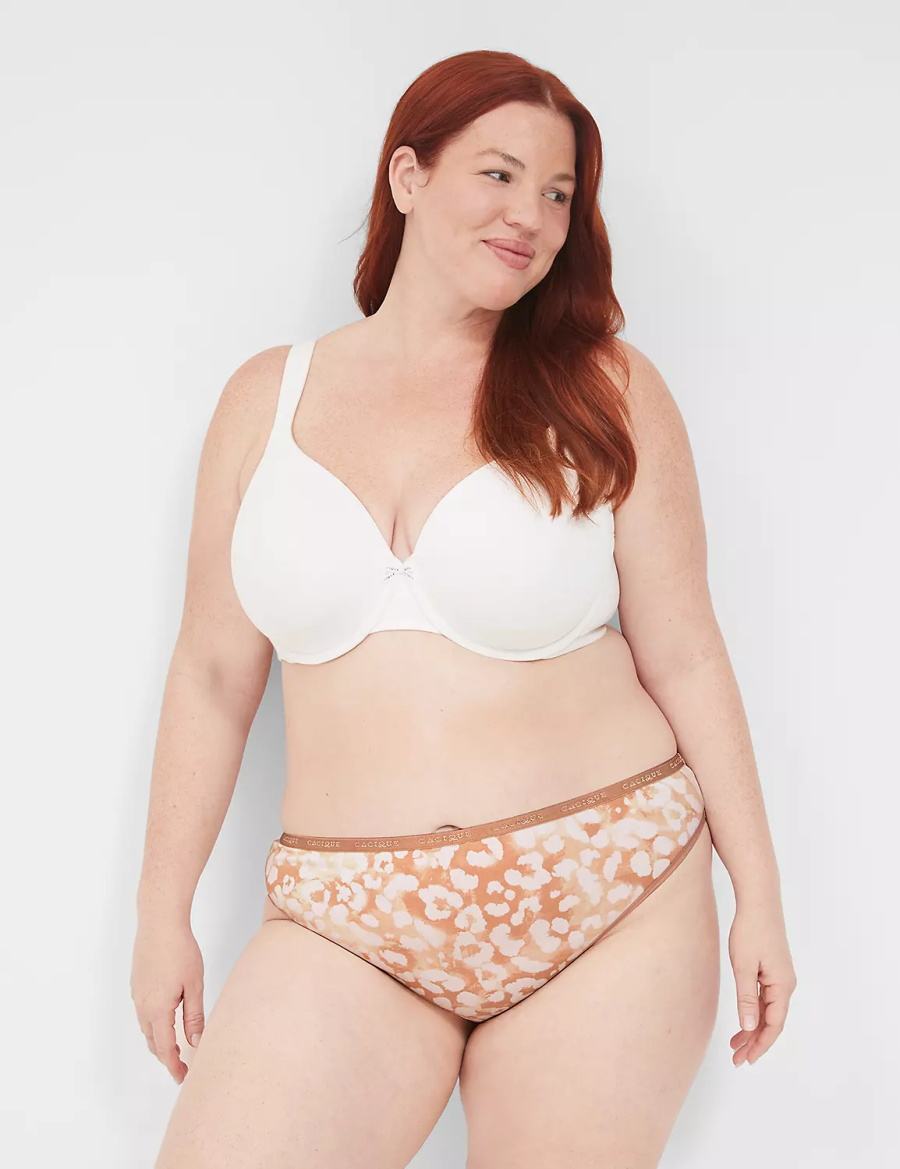 Dámské Tanga Kalhotky Lane Bryant Cotton Béžový | MPM7043AB