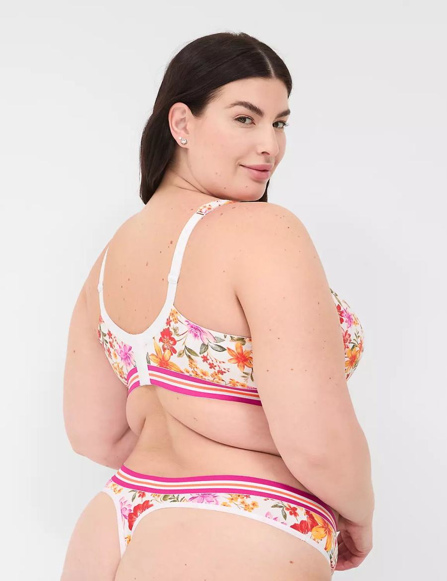 Dámské Tanga Kalhotky Lane Bryant Cotton With Wide Waistband Oranžové Viacfarebný | WVD7369NQ