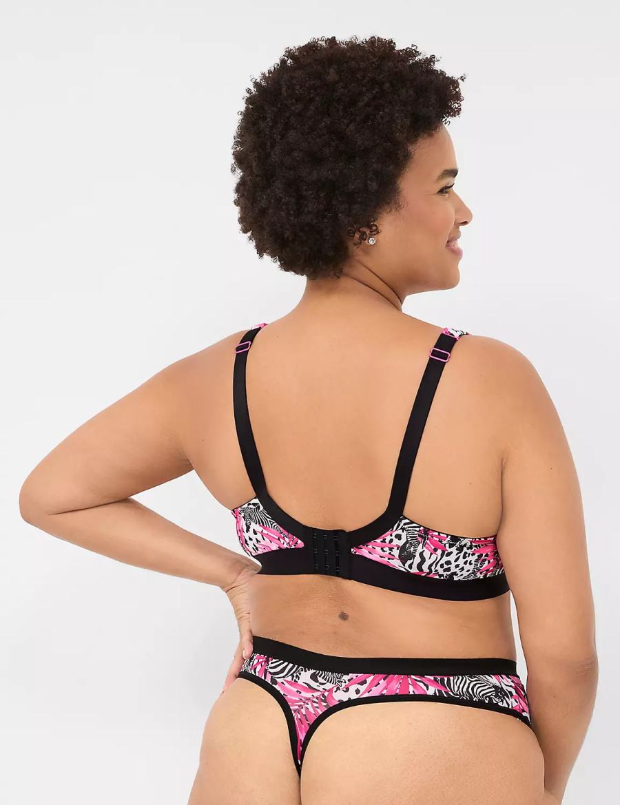 Dámské Tanga Kalhotky Lane Bryant Crush Microfiber French Růžové | HOC3856LE