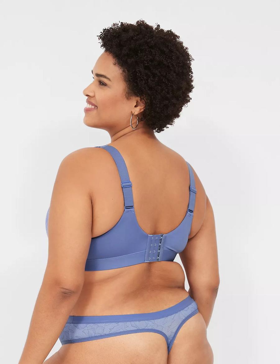 Dámské Tanga Kalhotky Lane Bryant No-Show Blankyt | WMU9856CW