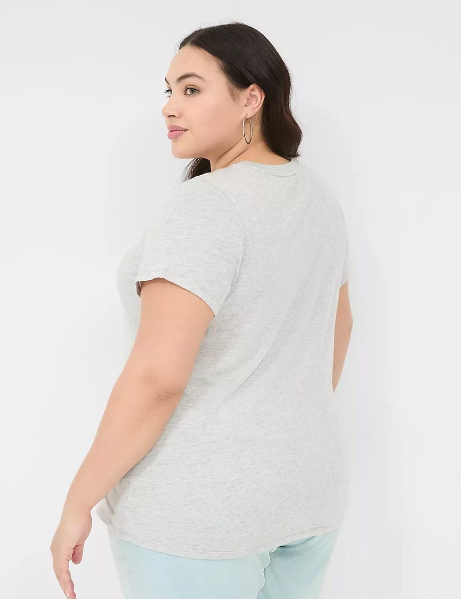 Dámské Tílko Lane Bryant Faith Graphic Tee Šedé | GBJ9747AT