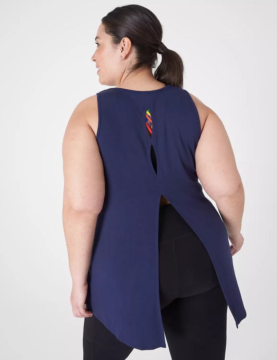 Dámské Tílko Lane Bryant LIVI Pride Cut-Out Back Blankyt | ALX9192DK