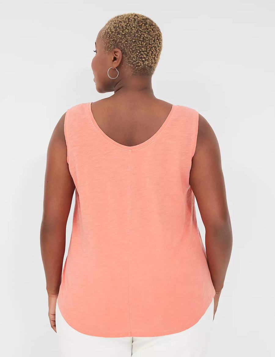 Dámské Tílko Lane Bryant Scoop-Neck Koralove | VAP5234KE