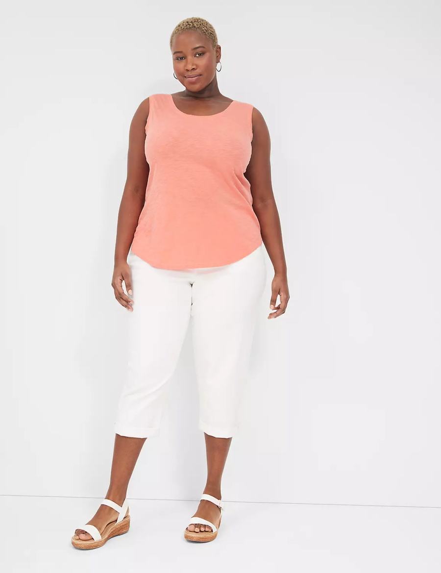 Dámské Tílko Lane Bryant Scoop-Neck Koralove | VAP5234KE