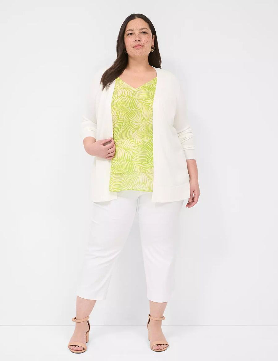 Dámské Tílko Lane Bryant Swing Double-Layer Chiffon Světle Zelene | SXS2599CP