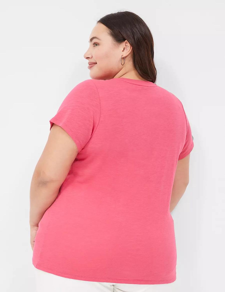 Dámské Tričko Lane Bryant Coca-Cola Graphic Tee Růžové | IMQ6870IJ