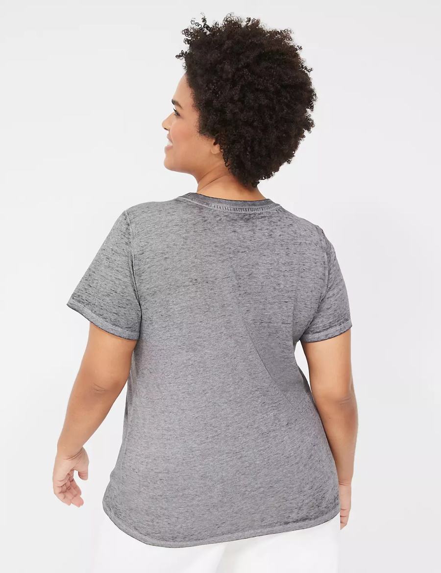 Dámské Tričko Lane Bryant Sunshine Chaser Graphic Tee Šedé | LOA7444RV