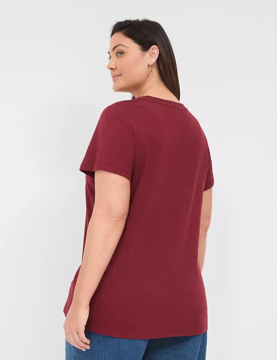 Dámské Tričko Lane Bryant Yellowstone Dutton Ranch Graphic Tee Červené | VFW183AT