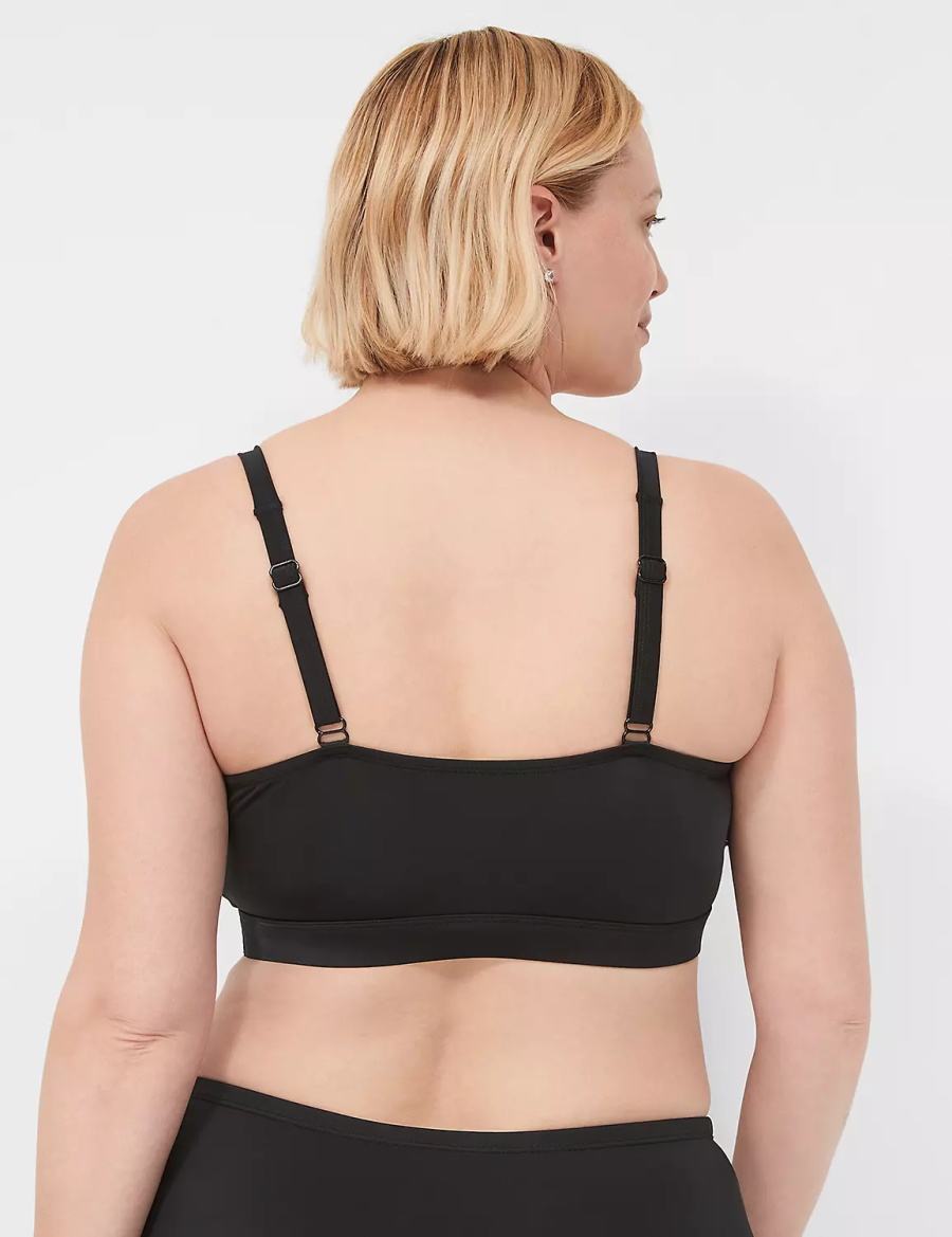 Dámské Vrchní díl Plavek Lane Bryant No-Wire Černé | PVX2424PQ