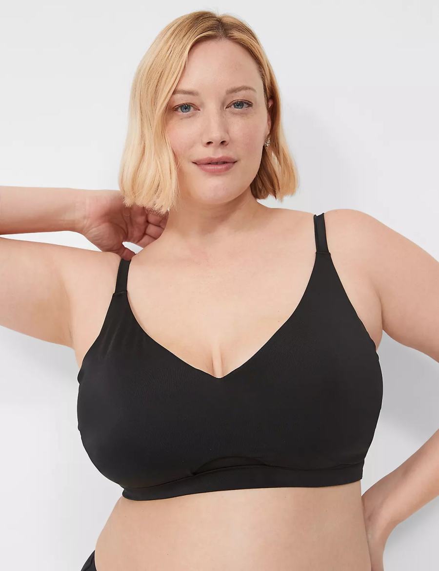 Dámské Vrchní díl Plavek Lane Bryant No-Wire Černé | PVX2424PQ