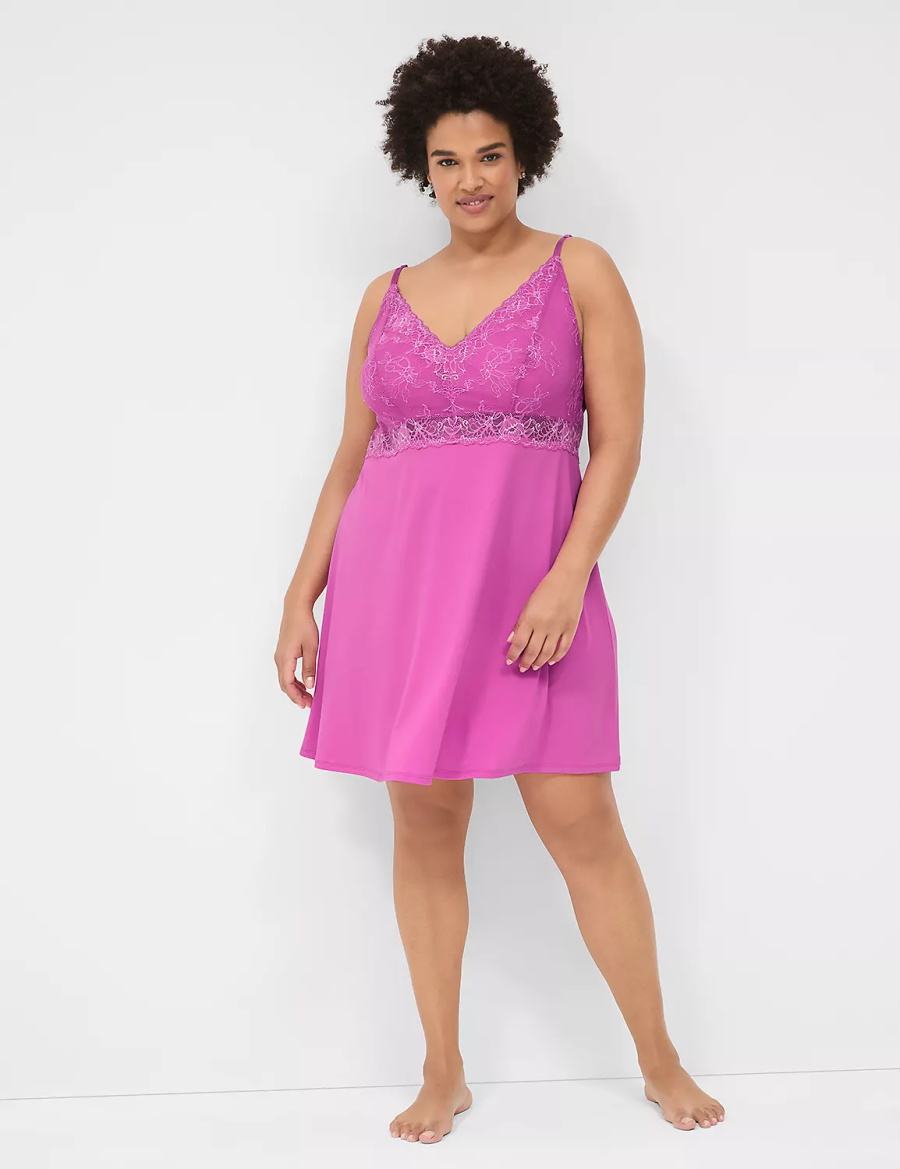 Dámské Šaty Lane Bryant Modern Romance Chemise Fialové | SLI5844MJ