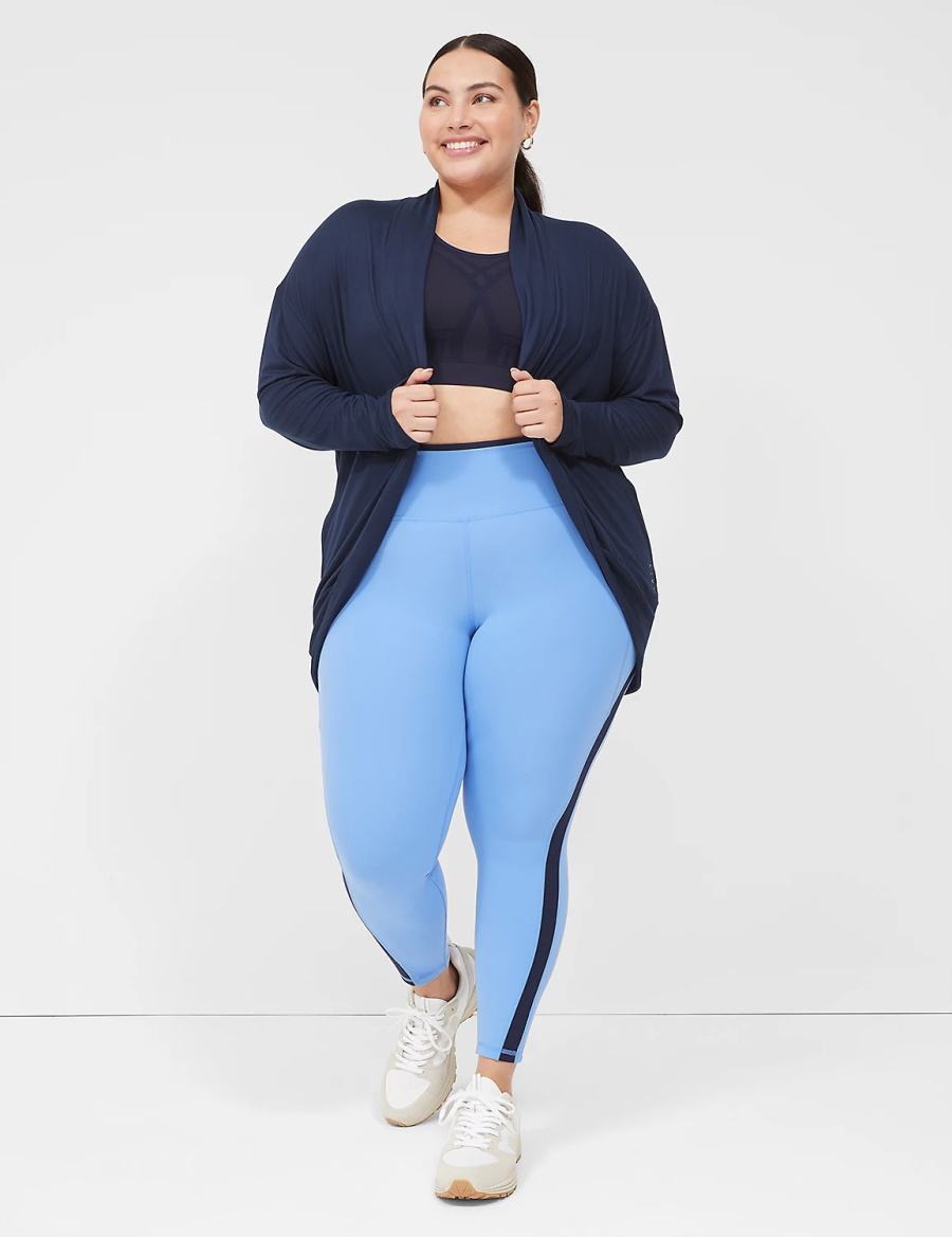 Dámské Župany Lane Bryant LIVI Recycled LIVI Soft Cocoon Overpiece Tmavě Blankyt | LFW9937GW