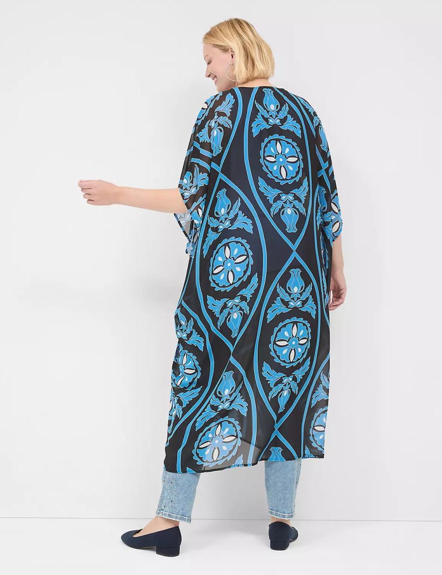 Dámské Župany Lane Bryant Maxi Chiffon Overpiece Blankyt | SDI481OU