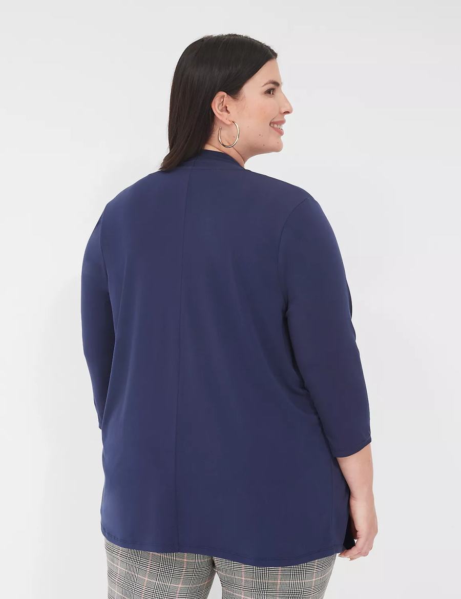 Dámské Župany Lane Bryant Relaxed 3/4-Sleeve Overpiece Blankyt | IGL6080HV